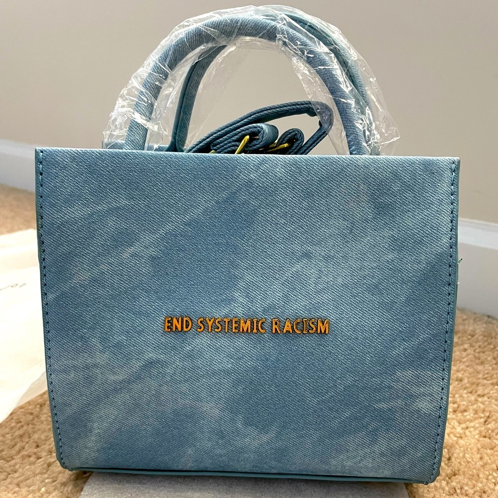 NEW! Brandon Blackwood ESR Mini Tote- Blue Wax Denim